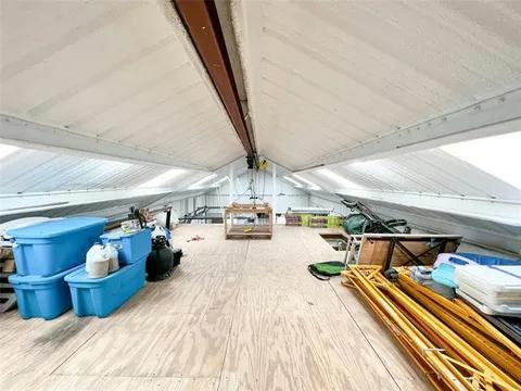 Industrial steel warehouse construction project with loading docks